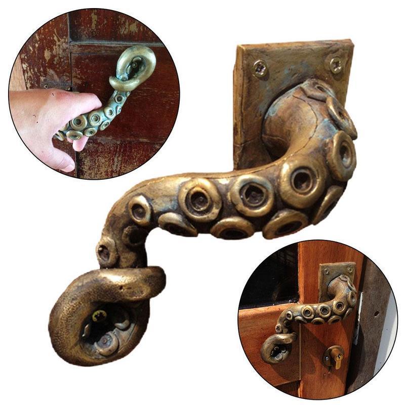 Furniture Hardware China - خمر الأخطبوط مقبض الباب الحيوان نمط