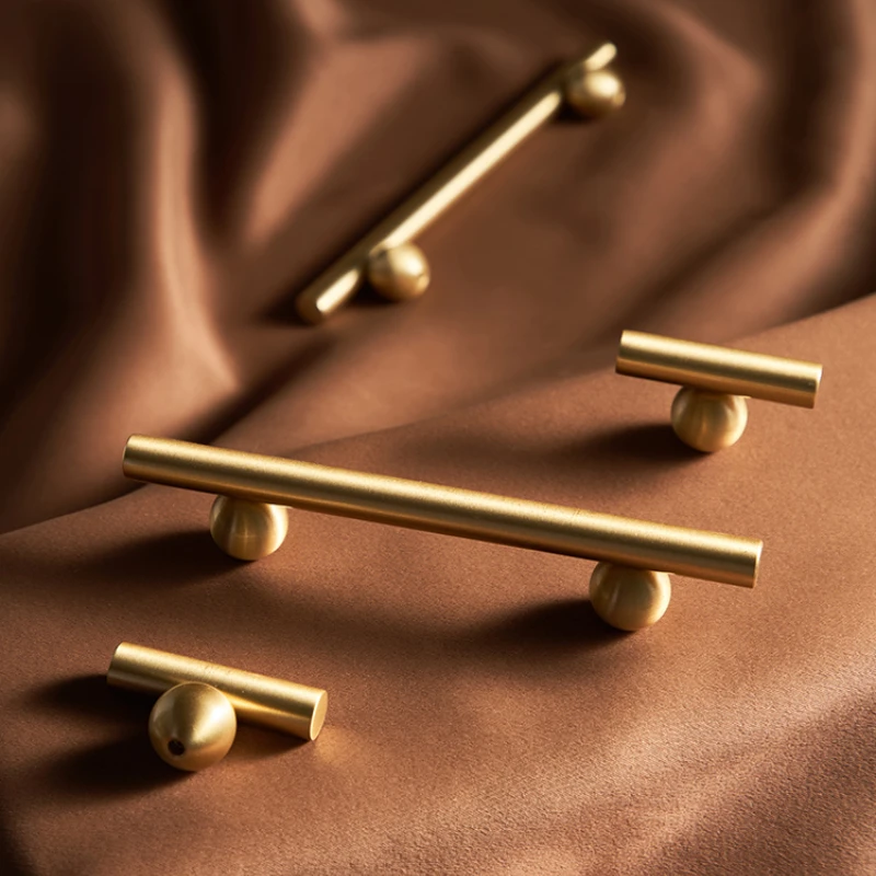 Furniture Hardware High End - مقبض كابينة نحاسي إبداعي جديد راقي