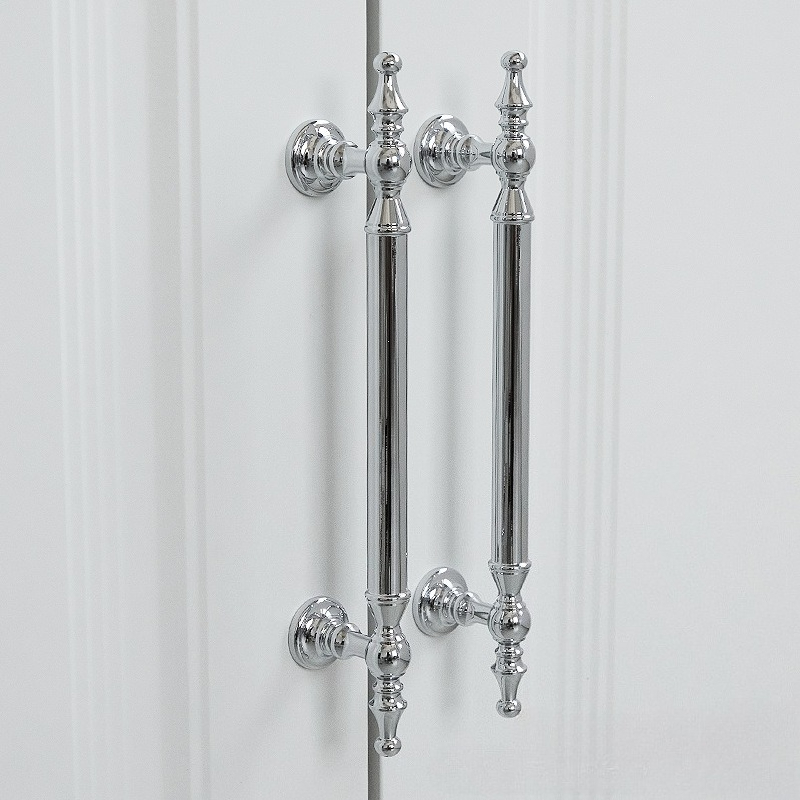 مقبض خزانة فرنسي فضي لامع مقبض - مراجعة Furniture Hardware High End وسعره