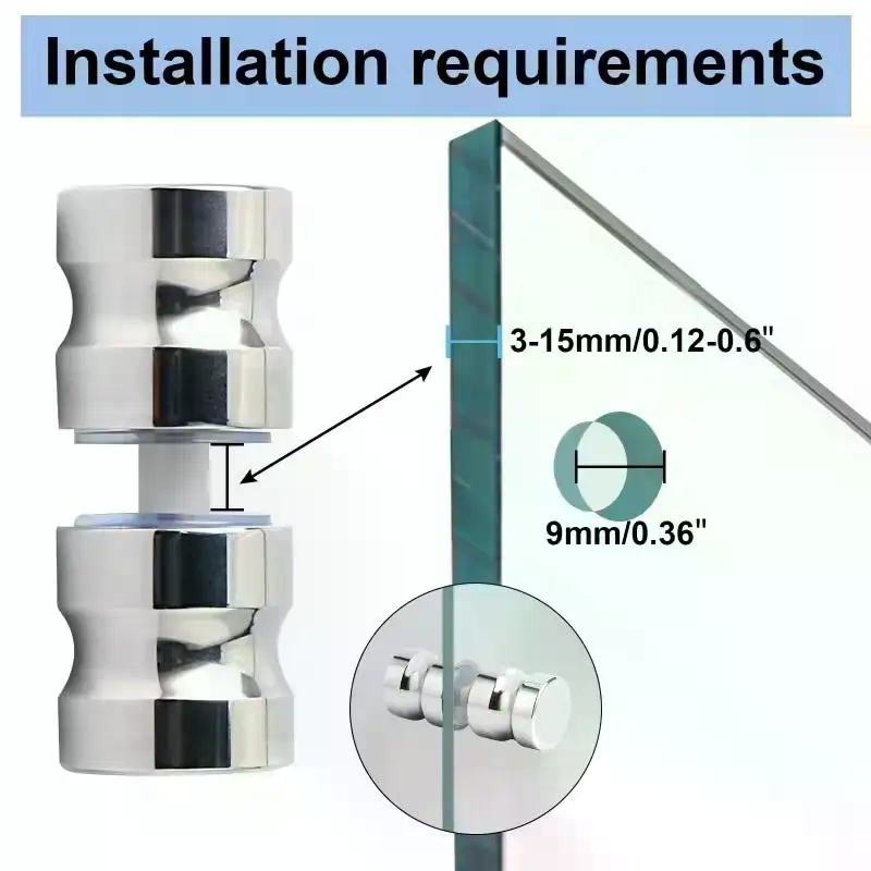 مقبض أنيق لأبواب الدش الزجاجية - مراجعة Furniture Hardware Supply وسعره