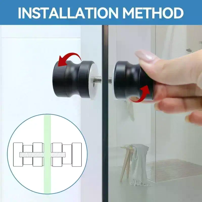 مقبض أنيق لأبواب الدش الزجاجية - مراجعة Furniture Hardware Supply وسعره