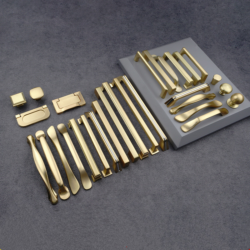 مقابض أثاث ذهبية من الألومنيوم - مراجعة Furniture Hardware China وسعره