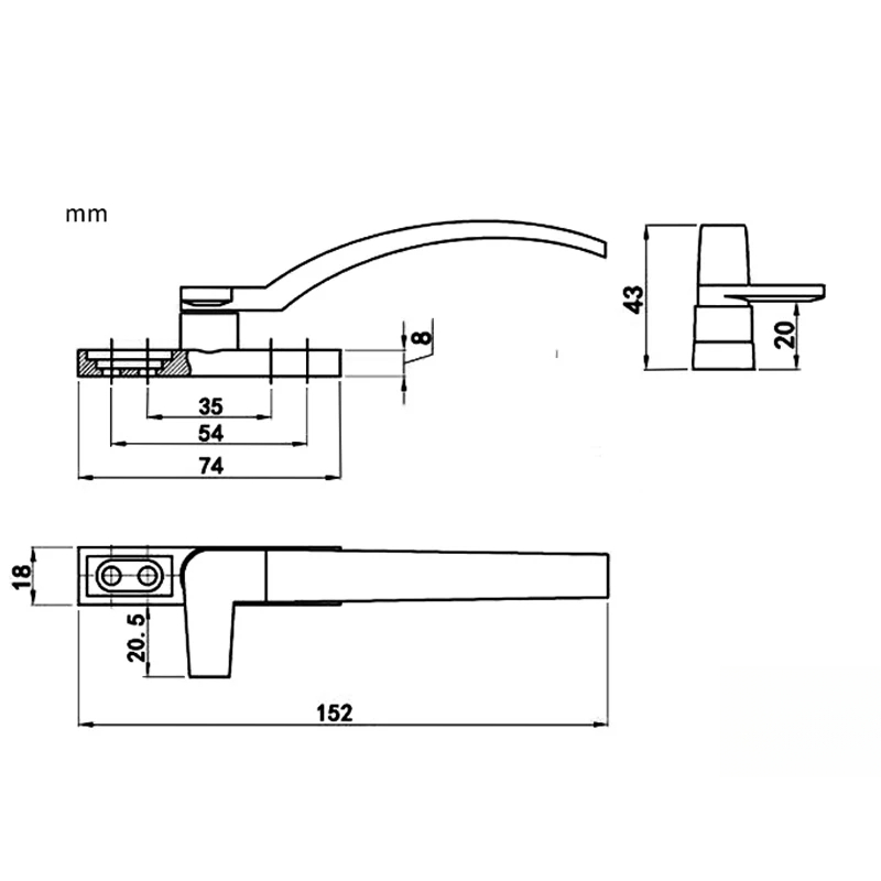 اليد اليمنى اليسرى الأبيض استب - مراجعة Furniture Hardware Supply وسعره